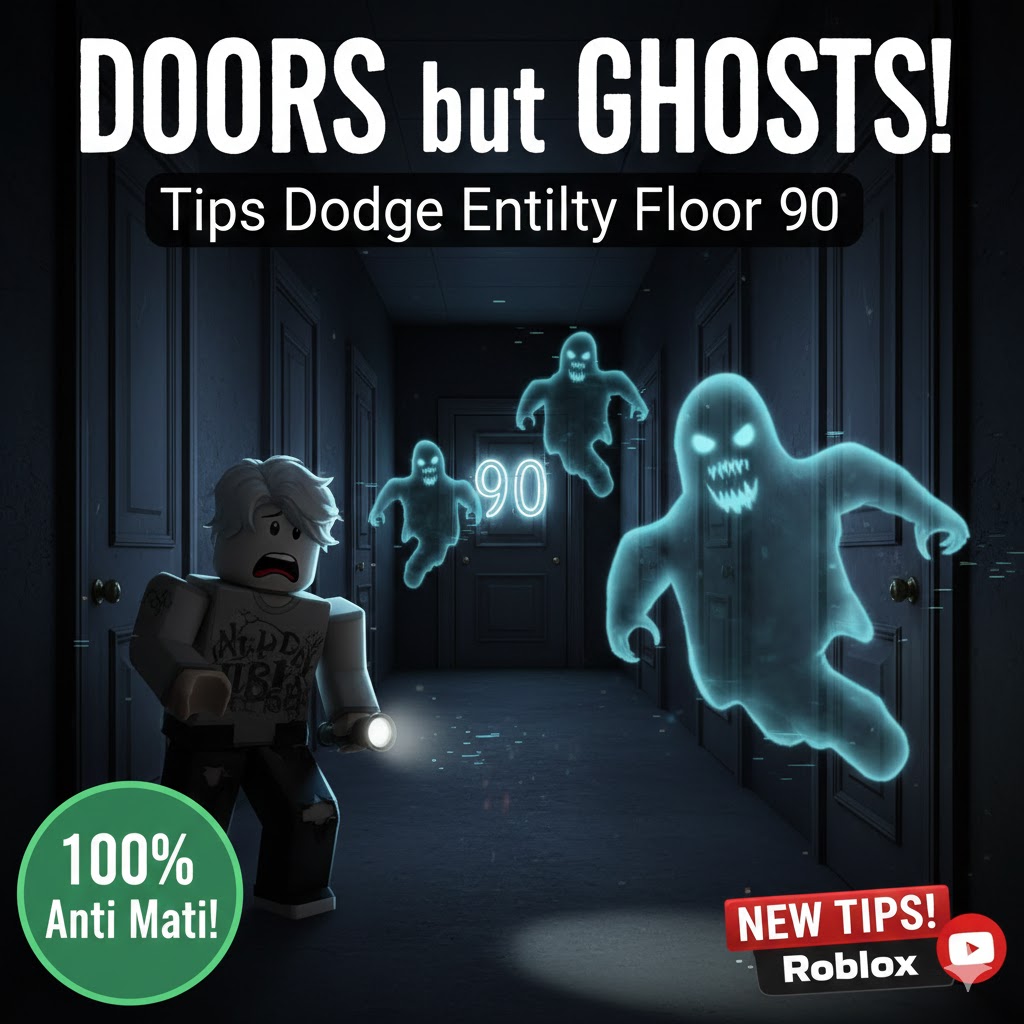 Doors but Ghosts Roblox: Tips Dodge Entity Floor 90 Anti Mati 100%!