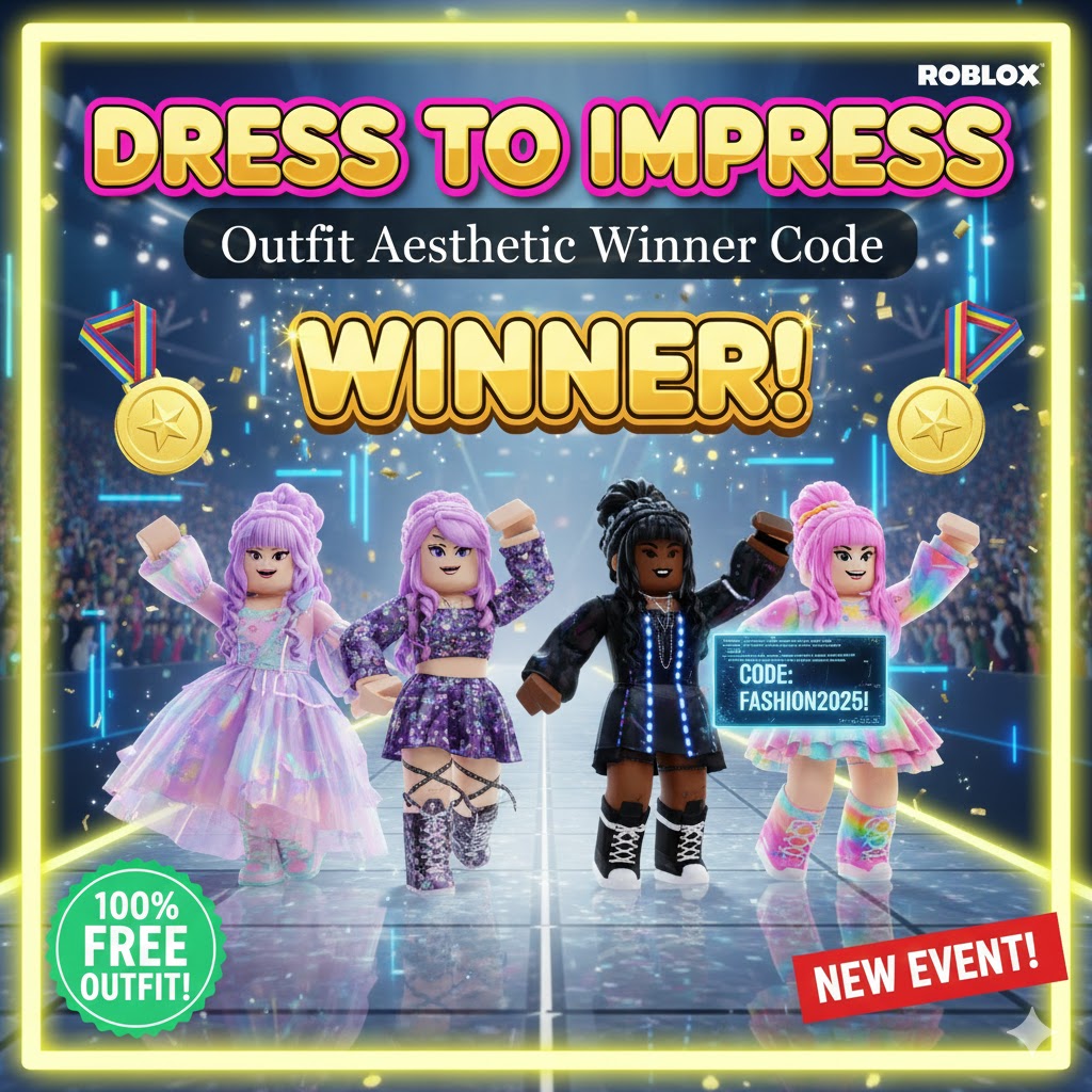 Dress to Impress Roblox: Code Outfit Aesthetic Winner Desember 2025 Gratis!