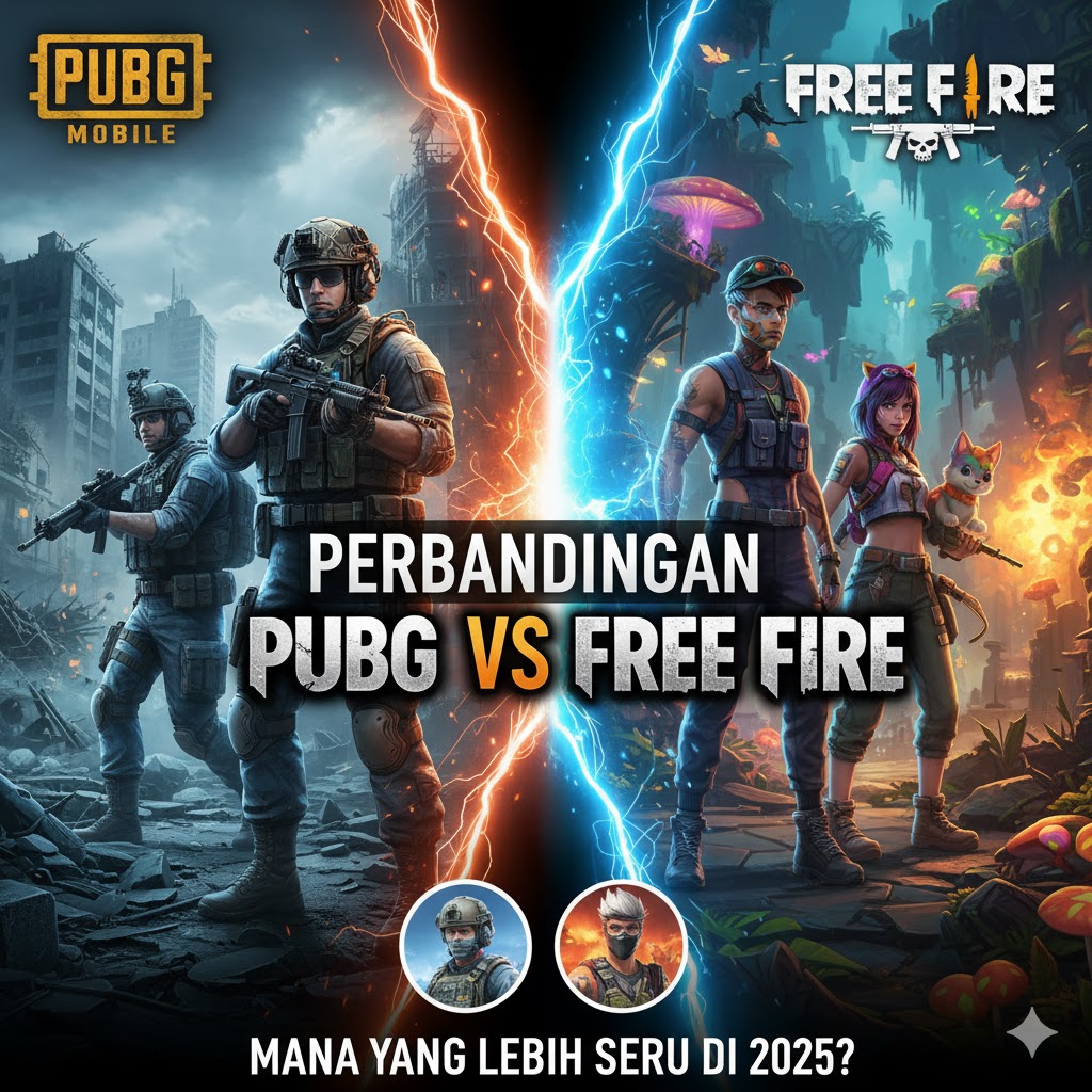 PUBG Mobile vs Free Fire 2025