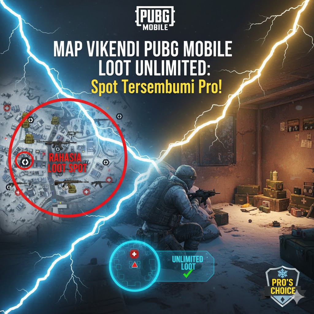 Map Vikendi PUBG Mobile Loot Unlimited: Spot Tersembunyi Pro!