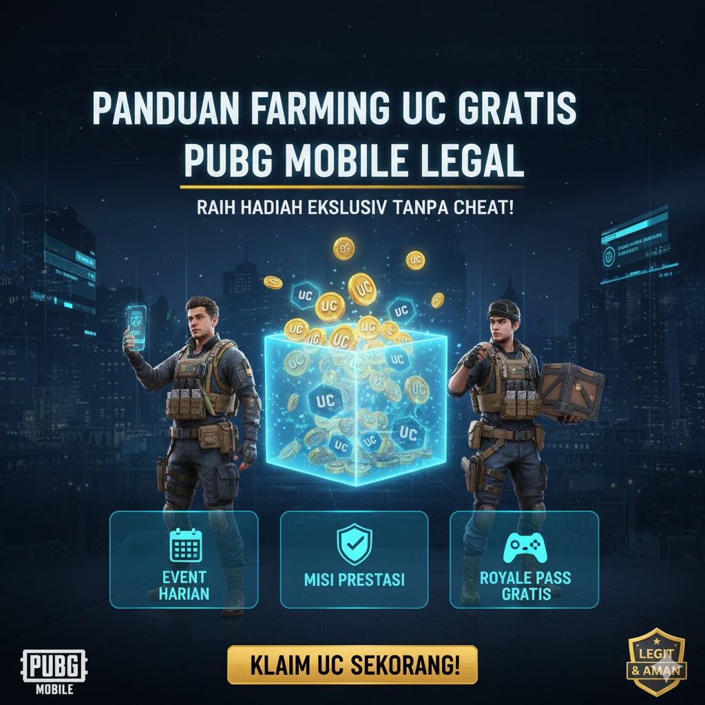 Panduan Farming UC Gratis PUBG Mobile Legal