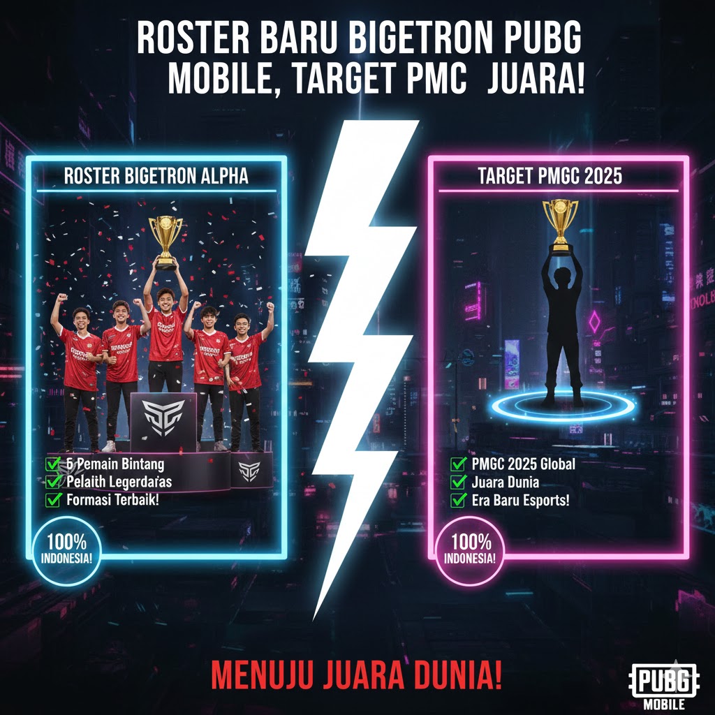 Roster Baru Bigetron PUBG Mobile, Target PMGC Juara!