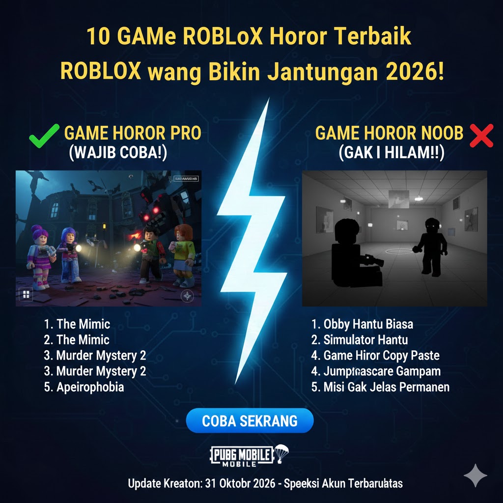 10 Game Roblox Horor Terbaik yang Bikin Jantungan 2026!
