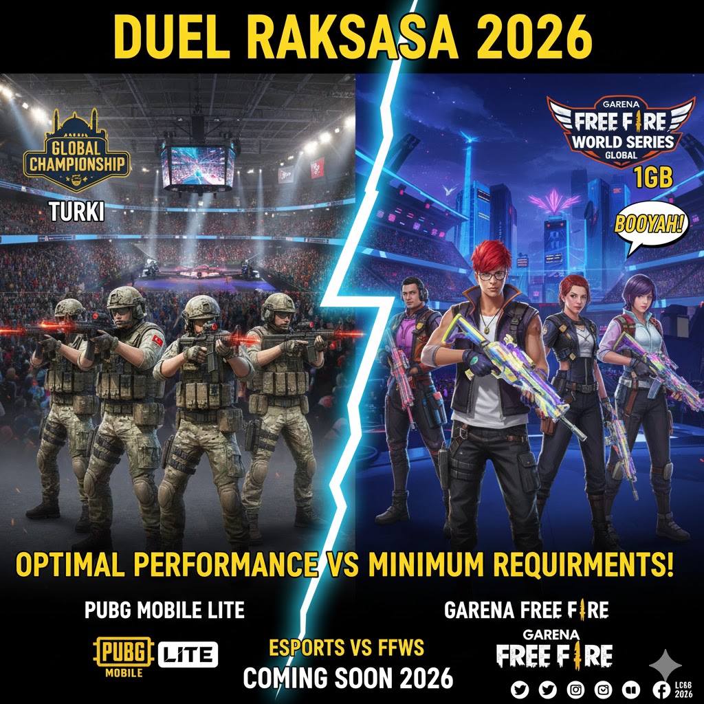 Esports PUBG PMGC Turki vs Free Fire World Series: Duel Raksasa 2026