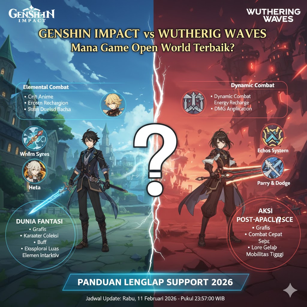 Genshin Impact vs Wuthering Waves: Mana Game Open World Terbaik?