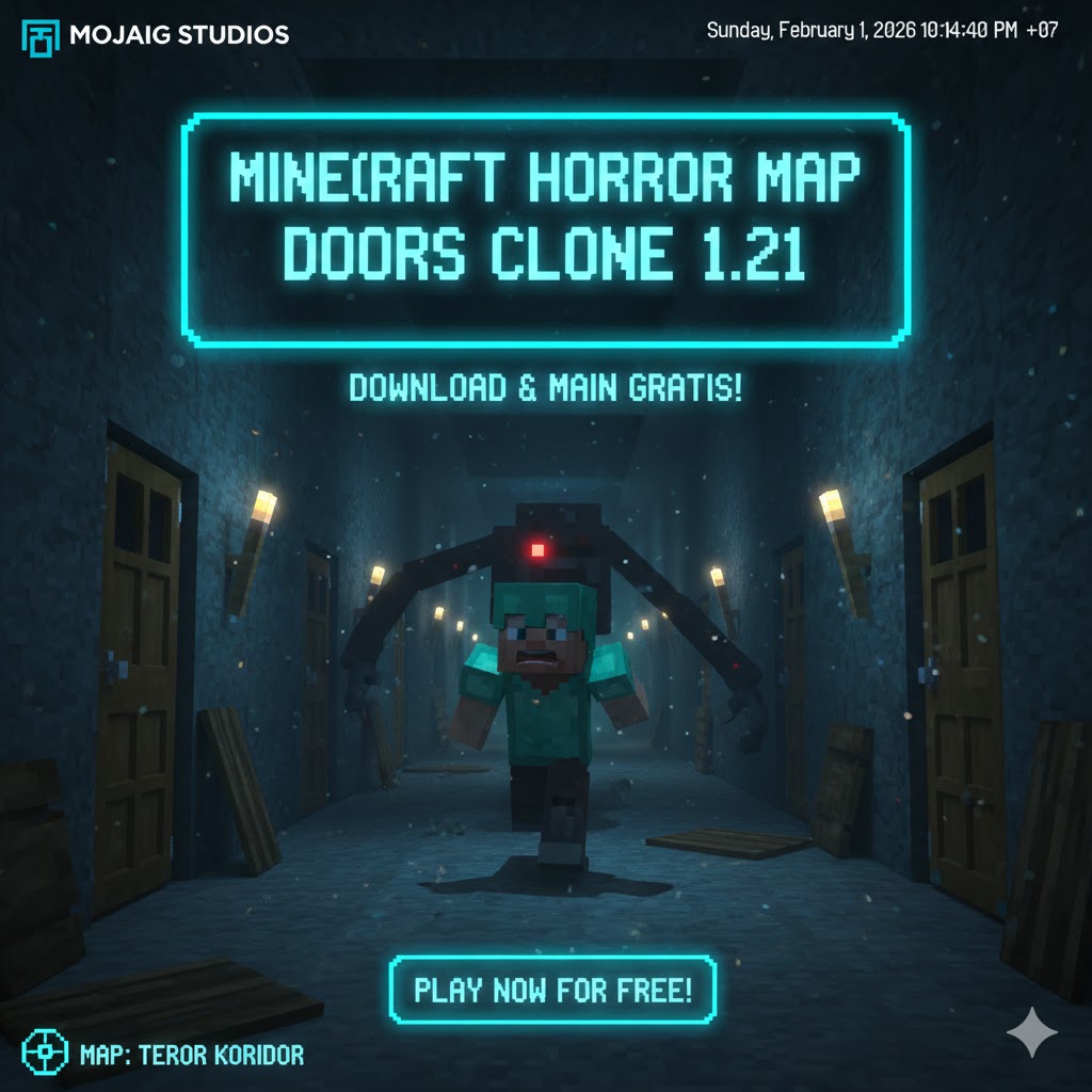 Minecraft Horror Map Doors Clone 1.21: Download & Main Gratis!