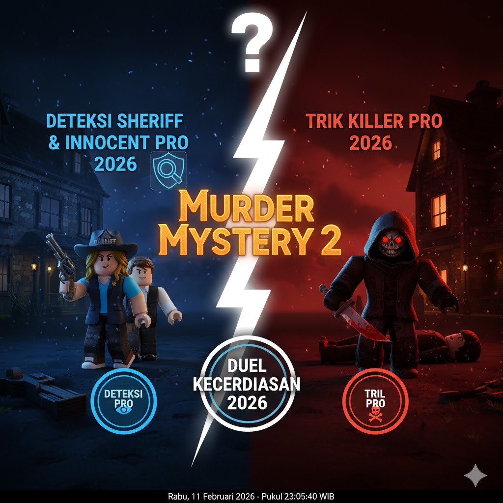 Murder Mystery 2: Deteksi Sheriff & Innocent Pro 2026