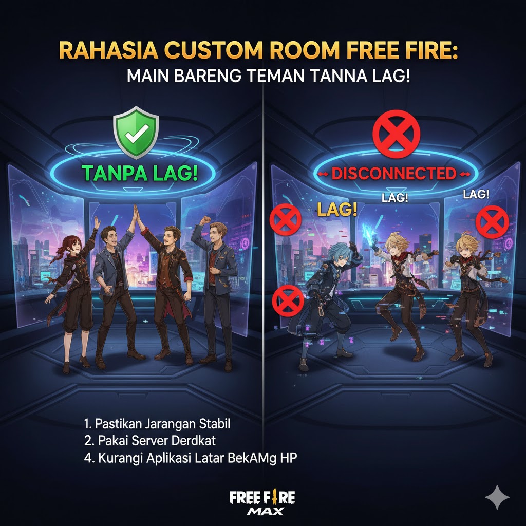 Rahasia Custom Room Free Fire: Main Bareng Teman Tanpa Lag!