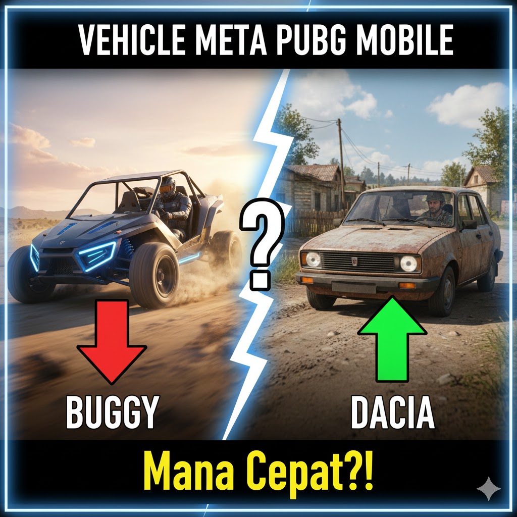 Vehicle Meta PUBG Mobile: Buggy vs Dacia Mana Cepat?